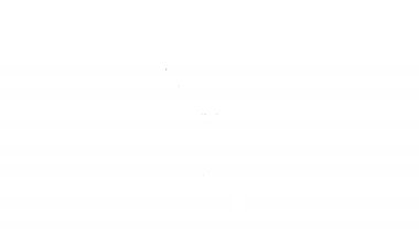 Beyaz arkaplanda siyah çizgi traş makinesi simgesi izole edildi. 4K Video hareketli grafik canlandırması