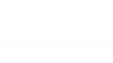 Siyah çizgi, beyaz arka planda izole edilmiş sabun ikonu ile ellerini yıkıyor. Virüs ve bakterileri önlemek için ellerini sabunla yıkıyorsun. 4K Video hareketli grafik canlandırması