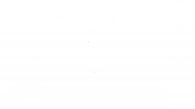 Beyaz arka planda izole edilmiş siyah çizgi şampuan ikonu. 4K Video hareketli grafik canlandırması