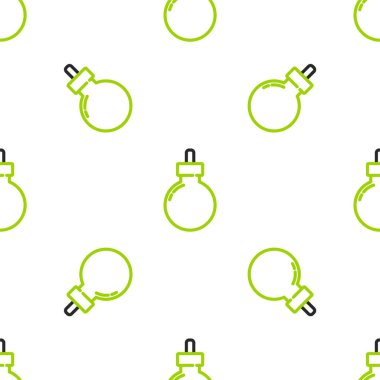 Hat bombası beyaz arka planda izole edilmiş ikonu patlatmaya hazır. Mutlu Cadılar Bayramı Partisi. Vektör.