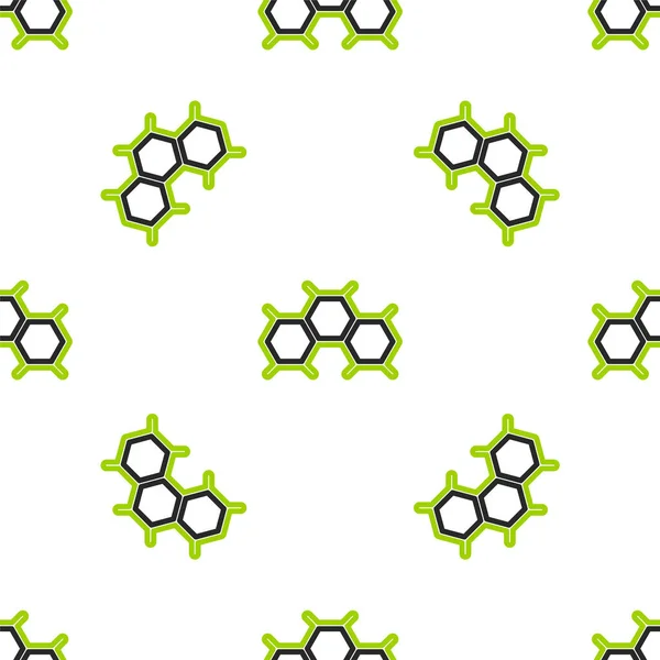 Line Chemical Formula Icon Isolated Seamless Pattern White Background Abstract — Stock Vector