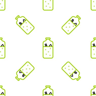 Karışık şarap ve beyaz arka planda izole edilmiş ikon. Tarçın çubuğu, karanfil, limon dilimi. Vektör İllüstrasyonu.