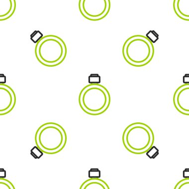 Çizgi Kantin su şişesi ikonu beyaz arka planda izole edilmiş pürüzsüz desen. Turist matarası ikonu. Kampanyada bir kavanoz su kullanıldı. Vektör.