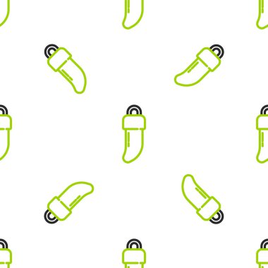 Amerikan yerlilerinin diş ikonu beyaz arka planda izole edilmiş. Dişli kolye. Vektör.