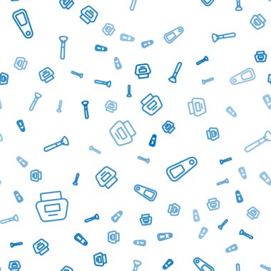 Krem ya da losyon kozmetik tüpü, el aynası ve makyaj fırçasını pürüzsüz desene ayarla. Vektör.