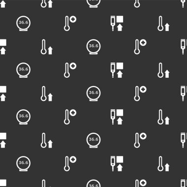 Dijital termometreyi, meteorolojiyi, tıbbı ve pürüzsüz kalıbı ayarla. Vektör.