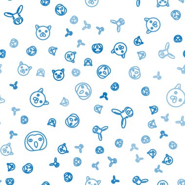 Hat Baykuş, Tavşan Kafa ve Kedi 'yi kusursuz şekilde ayarlayın. Vektör.