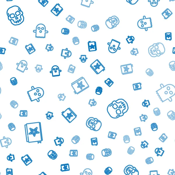 Eskiler 'in büyü kitabı, Kurukafa ve Hayalet' i kusursuz bir düzene sokun. Vektör.