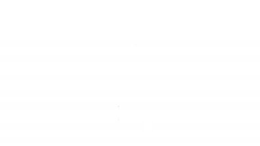 Siyah çizgi kurşun ikonu beyaz arkaplanda izole edildi. 4K Video hareketli grafik canlandırması