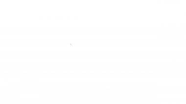 Siyah çizgi uzaylı simgesi beyaz arkaplanda izole edildi. Uzaylı yüzü ya da kafa sembolü. 4K Video hareketli grafik canlandırması