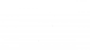 Astronomik Gözlemevi simgesi beyaz arkaplanda izole edilmiş. Teleskoplu bir gözlemevi. Bilimsel kurum. 4K Video hareketli grafik canlandırması