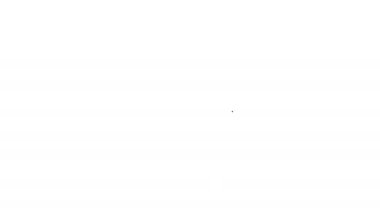 Siyah çizgi web tasarımı ve ön uç geliştirme simgesi beyaz arkaplanda izole edildi. 4K Video hareketli grafik canlandırması