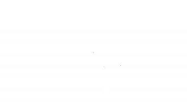 Siyah çizgi Yazılım, Web Geliştirme, programlama konsepti simgesi beyaz arkaplanda izole edildi. Programlama dili ve program kodu ekranda. 4K Video hareketli grafik canlandırması