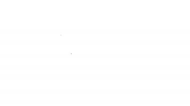 Siyah çizgi web tasarımı ve ön uç geliştirme simgesi beyaz arkaplanda izole edildi. 4K Video hareketli grafik canlandırması