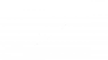 Siyah çizgi RKG 3 tanksavar el bombası ikonu beyaz arkaplanda izole edildi. 4K Video hareketli grafik canlandırması