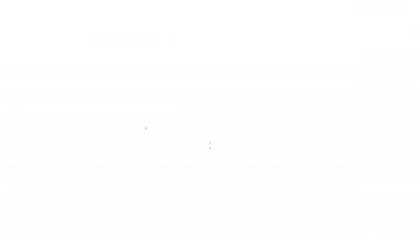 Siyah çizgi körlüğü simgesi beyaz arkaplanda izole edildi. Kör işareti. 4K Video hareketli grafik canlandırması