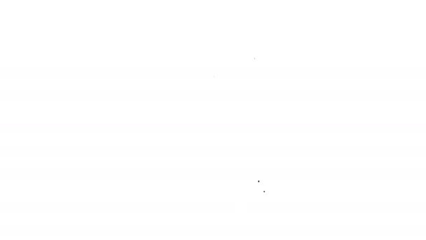 Ікона тестової діаграми "Око" ізольована на білому тлі. Пост для тестування зору в офтальмологічних дослідженнях. Снелленська таблиця. 4K Відеографічна анімація — стокове відео