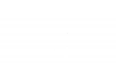 Beyaz arka planda siyah çizgi akan burun simgesi izole edildi. Rhinitis semptomları, tedavi. Burun ve hapşırma. Burun hastalıkları. 4K Video hareketli grafik canlandırması