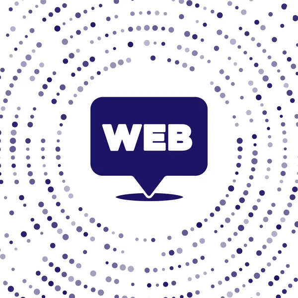 Blue Web Och Grafisk Design Ikon Isolerad Vit Bakgrund Kreativitet — Stock vektor
