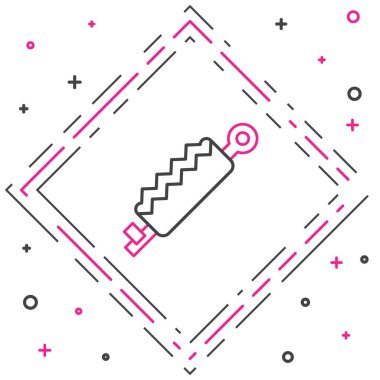 Hat Tuzağı avlama simgesi beyaz arkaplanda izole edildi. Renkli taslak konsepti. Vektör.