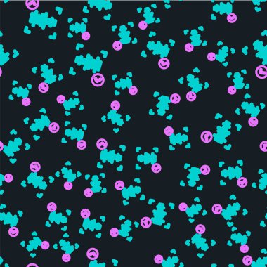 Satır Ses tanımlama simgesi siyah arkaplanda izole edilmiş kusursuz desen. Kimlik tanıma için ses biyometrik kimlik doğrulaması. Siber güvenlik. Vektör.