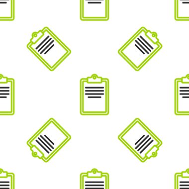 Kontrol listesi simgesine sahip satır panosu beyaz arkaplanda izole edilmiş pürüzsüz desen. Kontrol listesi sembolü. Anket anketi ya da anket geri bildirim formu. Vektör.