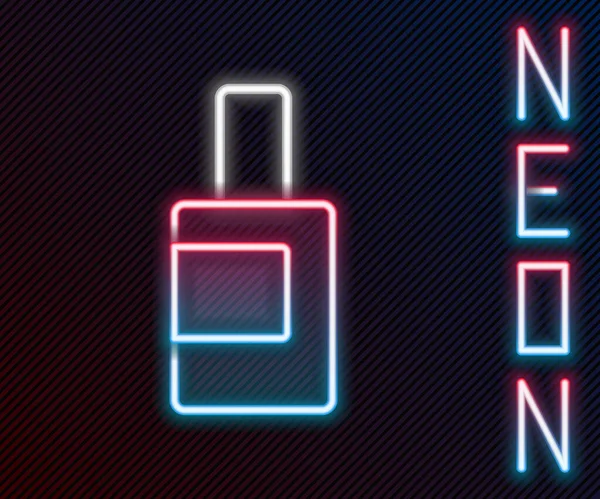 Ragyogó Neon Line Műanyag Palack Mosószer Fehérítő Mosogatószer Folyadék Vagy — Stock Vector