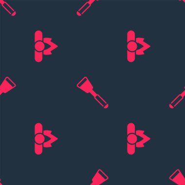 Kamp ateşini ve Spatula 'yı kusursuz düzene sokun. Vektör.