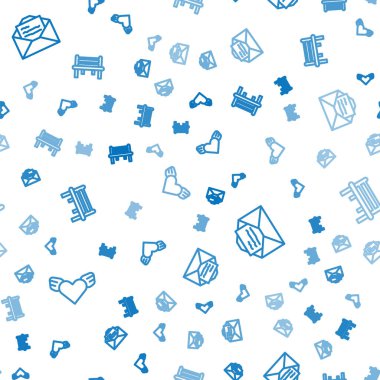 Kanatlı Kalp, tebrik kartı ve pürüzsüz desenli romantik bank. Vektör.