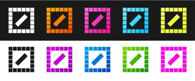 Oyun simgesini siyah ve beyaz arkaplanda izole et. Vektör.