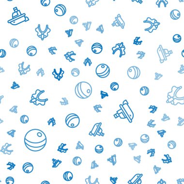 Sahil Oyuncak Teknesi ve Sapan 'ı kusursuz bir şekilde hizaya sokun. Vektör.