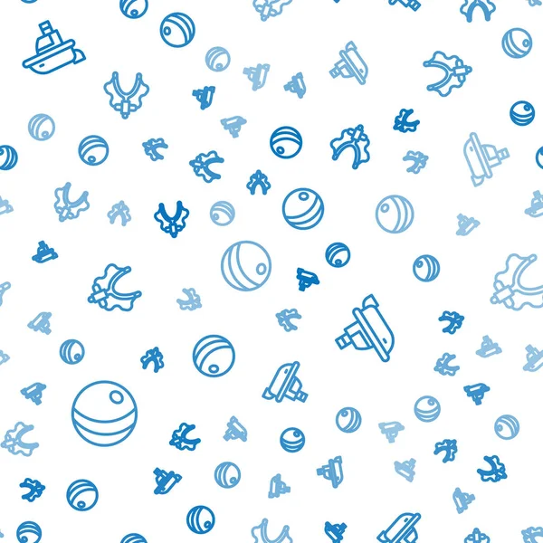 Sahil Oyuncak Teknesi ve Sapan 'ı kusursuz bir şekilde hizaya sokun. Vektör.