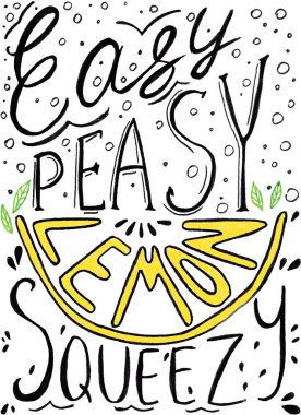 Çocuk oyuncağı, limon sıkma, harf çizimi. Taze limon meyvesi, turunçgiller, alıntı yapıyorum..