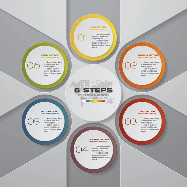 Infografik För Steg Enkla Redigerbara Process Diagramelement Eps — Stock vektor