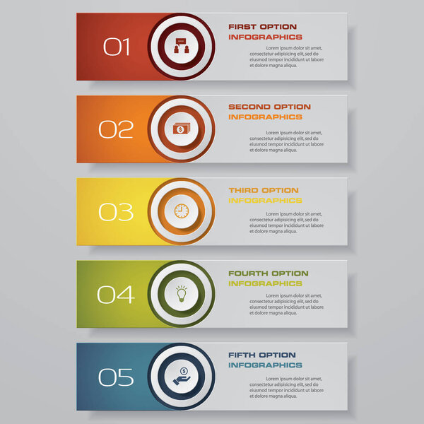 Разработайте шаблон баннеров с чистыми номерами / графический или веб-сайт. Вектор.