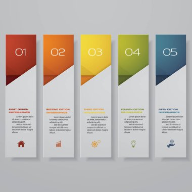 Temiz sayı pankartları şablon / grafik veya web sitesi düzeni tasarla. Vektör.