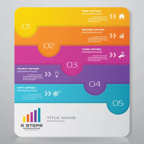 Steps Infographics Chart Design Element Data Presentation Stockvektor