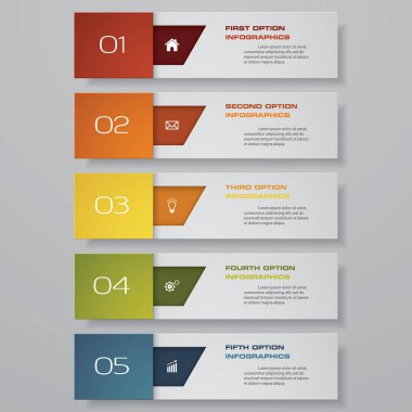 Temiz sayı pankartları şablonu tasarla. Vektör. Eps 10.