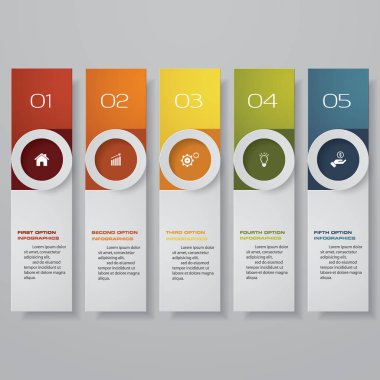 Temiz sayı pankartları şablonu tasarla. Vektör. Eps 10.