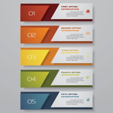 Temiz sayı pankartları şablonu tasarla. Vektör. Eps 10.