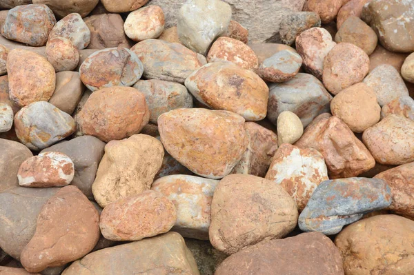 Old Brown Rock Top View Big Stone Floor — Stock Photo, Image