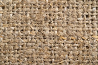 Arka plan olarak çuval bezi makro dokusu
