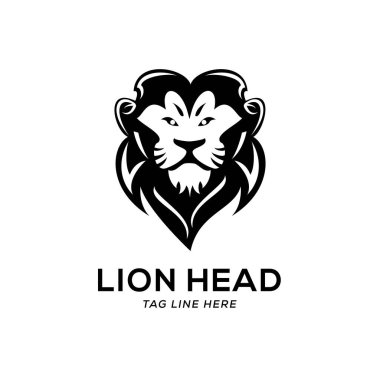 aslan logo vektör şablonu tasarımı