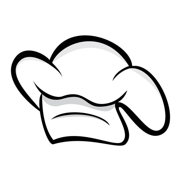 Chef Hat Logo Vector Design Simple — Stock Vector