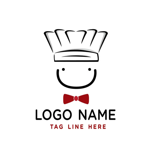 Chef Logo Design Vector Template — Stock Vector