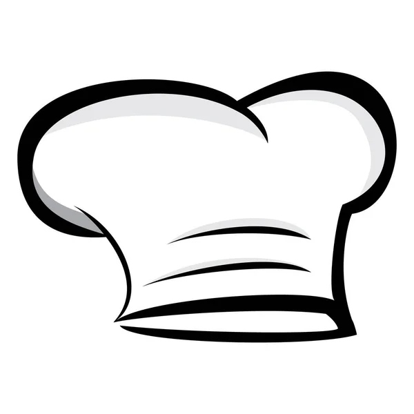 Chef Sombrero Logo Vector Diseño Simple — Archivo Imágenes Vectoriales