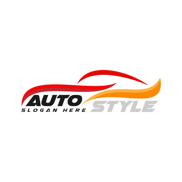 Stile Auto Logo Design Modello Vettoriale Moderno — Vettoriale Stock