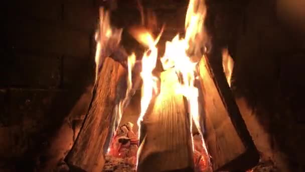 Feuer Kamin — Stockvideo