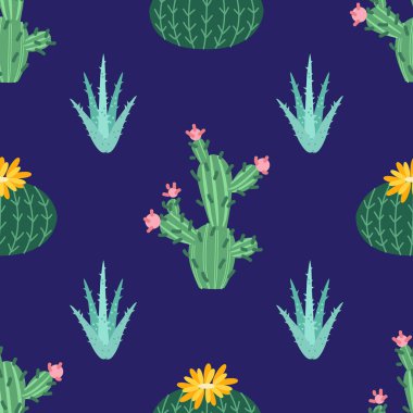 Kaktüs çiçeği. Parlak kaktüsler, aloe yaprakları, egzotik kaktüsler bitkiler