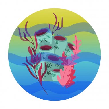 Güzel elle çizilmiş botanik vektör çizim ile tropikal